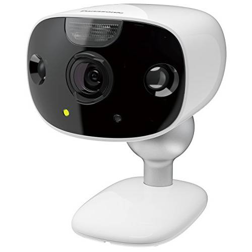 파나소닉 홈Hawk 아웃도어 무선 스마트 홈 보안카메라, CCTV, 와이드 앵글 View, 컬러 나이트 Vision, 2-Way Talk, Works with 알렉사&  구글 Assistant, 2 카메라 Kit (KX-HN7002W)