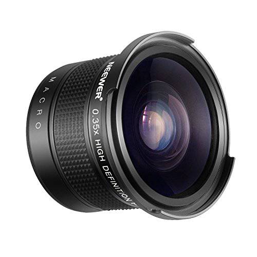 Neewer 55MM 0.43x 프로페셔널 HD 와이드 앵글 렌즈 (Macro Portion) for Nikon D3400, D5600 and 소니 Alpha 카메라