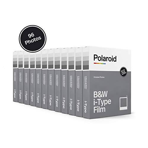 Polaroid Originals 블랙 & 화이트 흑백필름 I-Type 12 팩 96 포토 6090 호환