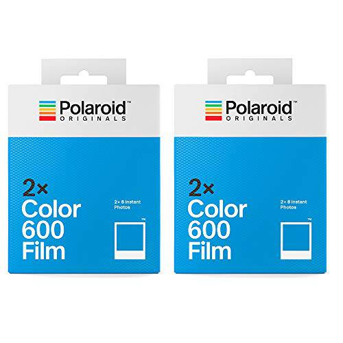 Polaroid Originals 600 필름 4 팩 번들,묶음 32 포토 컬러 600 필름 4 팩 32 포토 5037