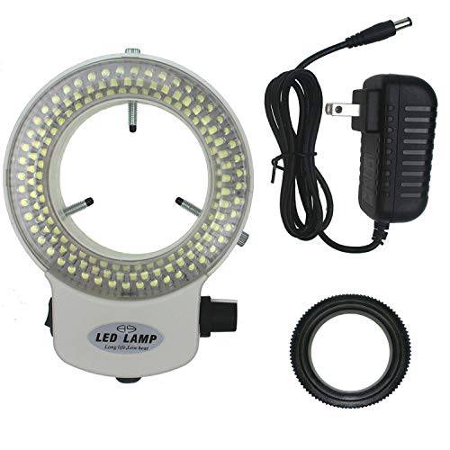 Generic LED-144W-ZK 화이트 조절가능 144 LED 링 라이트 조명기 for 스테레오 현미경