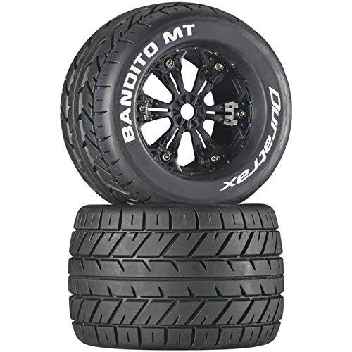 Duratrax Bandito MT 3.8 마운트 타이어, 블랙 (2), DTXC3574