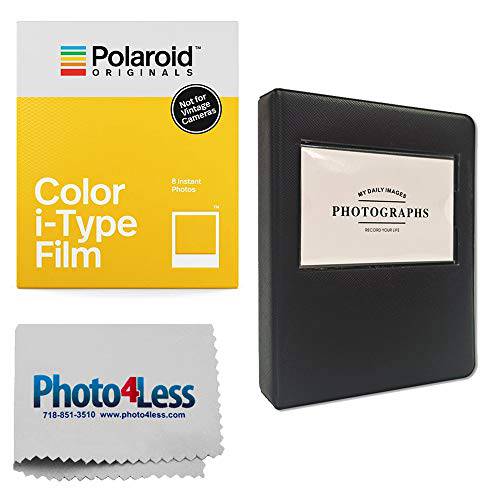 Polaroid Color i-Type 즉각적인 필름 (8 Exposures)+ 5 Photo 앨범 for Polaroid Prints - Gift 번들,묶음
