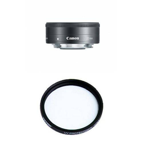 Canon EF-M 22mm f2 STM 컴팩트 시스템 Fixed 렌즈 필터 번들,묶음