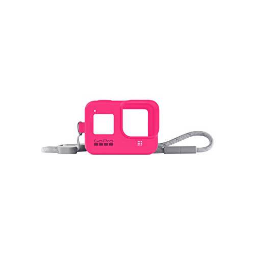 GoPro  슬리브+  스트랩 (HERO8 Black) 전기,자동,전동 핑크 - 공식 GoPro  악세사리