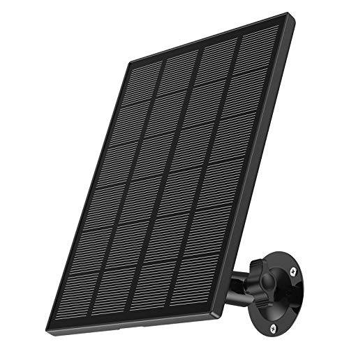 Solar Panel 호환가능한 with Zumimall 아웃도어 무선 카메라 GX1S/ Q1/ Q1N/ Q1PRO, 방수, 워터푸르프 Solar Panel with 10ft 충전 케이블, 끊김없는 파워 서플라이 for 보안카메라, CCTV (No 카메라)