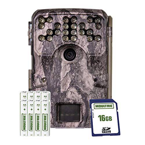 Moultrie A900i 번들,묶음 트레일 카메라 (2020) | Batteries | 16 MB SD 카드 | 호환가능한 with Moultrie  휴대용, Moultrie Pine Bark (MCG-14002)