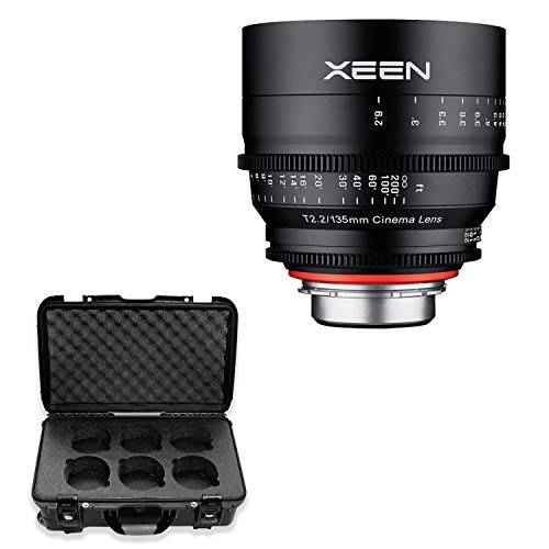 XEEN by ROKINON 135mm T2.2 프로페셔널 Cine 렌즈 소니 FE 마운트 (블랙) Rokinon Xeen 6-Lens Carry-On 케이스