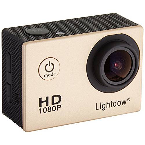 Lightdow LD4000 1080P HD 스포츠 액션 카메라 키트 - 30 미터 수중 방수 1.5 인치 LCD 스크린 170 도 와이드 앵글 충전식 배터리 and 마운팅 악세사리 (블랙)