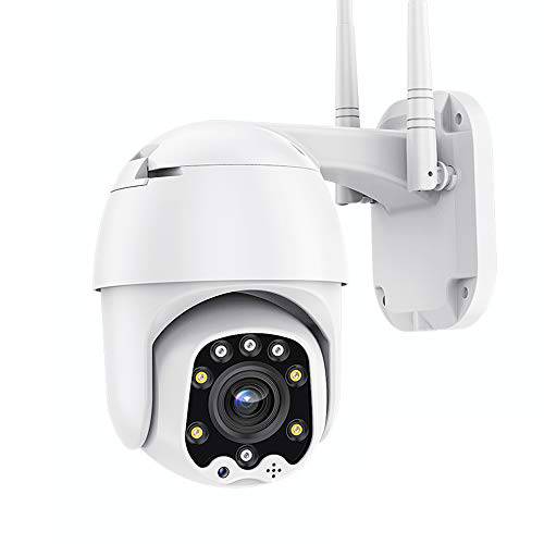 아웃도어 PT 와이파이 IP 보안카메라, CCTV 1080P 홈 감시 카메라 팬/ 틸트 Two-Way 오디오 모션 감지,센서 컬러 나이트 비전 SD 레코딩 오토 트래킹 AT-200DW