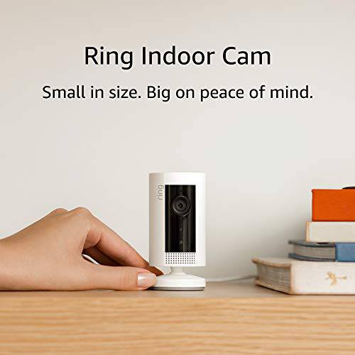 Introducing Ring  실내 캠, 컴팩트 Plug-In HD 보안카메라, CCTV two-way talk, 화이트, Works  알렉사  3-Pack
