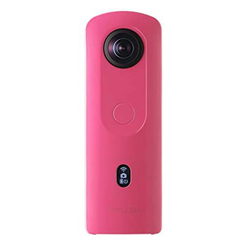 Ricoh  세타 SC2 핑크 360°Camera 4K 비디오 이미지 스테빌라이제이션 하이 이미지 퀄리티 High-Speed 데이터 전송 아름다운 Portrait 촬영 페이스 감지,센서 Thin&  경량 아이폰, 안드로이드