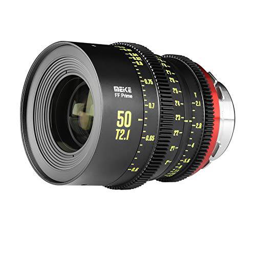 MEKE 50mm T2.1 풀 프레임 수동 포커스 시네마 렌즈 Arri PL-Mount 시네마 카메라