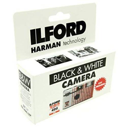 Ilford XP2 슈퍼 일회용, 싱글유즈 카메라 플래시 (27 Exposures) 블랙 and 화이트 필름 3-Pack