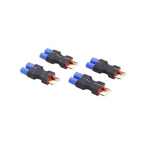 BDHI 4pcs No 전선 커넥터 - Male T-Plug 학장 스타일 to Female EC3 Adapter(B153-4)
