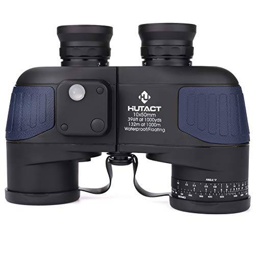 HUTACT 10x50 쌍안경 성인 포로 프리즘 HD 프로페셔널 쌍안경 새 관찰 여행용 콘서트, BAK4 프리즘 FMC Lens-with 하네스 스트랩 캐링 백