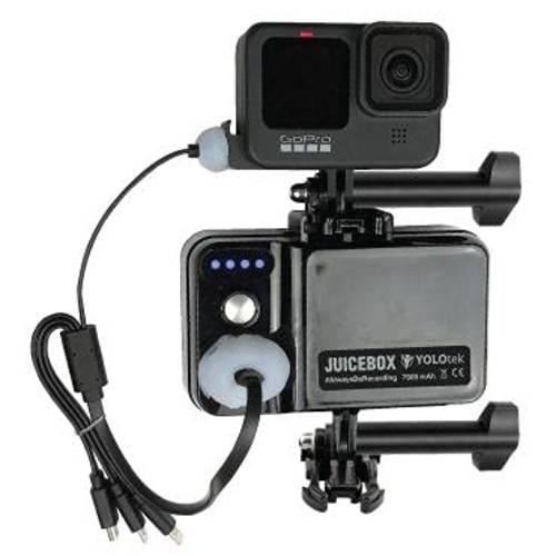 YOLOtek JUICEBOX 액션 카메라 파워&  마운트: 파워 모든 Day 호환가능한 고프로 up to 8.25 시간