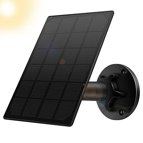 StartVision 태양광 패널 충전식 배터리 아웃도어 카메라, 방수 태양광 패널 12ft USB 케이블, 연속 파워 아웃도어 세큐리티 카메라, 5V 3.5W 마이크로 USB 포트