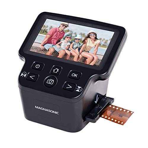 Magnasonic All-in-One 22MP 필름 스캐너 라지 5 디스플레이& HDMI, 변환 35mm/ 126/ 110/ 슈퍼 8 필름& 135/ 126/ 110 슬라이드 into 디지털 포토, Built-in 메모리 (FS71)