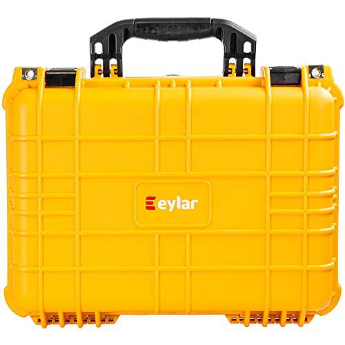 Eylar 스탠다드 16 기어, 장비, 하드 카메라 케이스 방수 폼 TSA 표준 (Yellow)