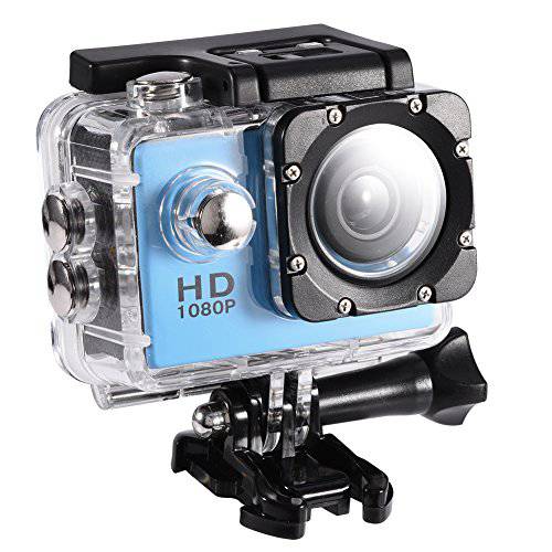 액션 비디오 카메라 12M, 30m 수중 스포츠 디지털 DV 레코더 캠코더 캠 900mAh 배터리 사진촬영용 Shooting(Blue)