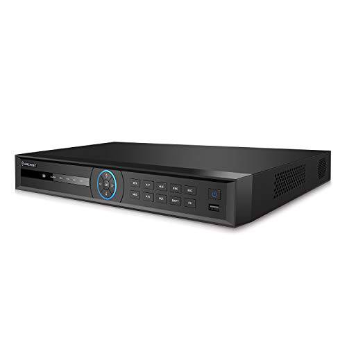 Amcrest 5Series 4K NVR 32-Channel NV5232E-16P 32CH 16-Ports PoE 레코딩 (LP레코드 32CH 4K @30fps, 뷰/ 재생 4CH 4K@30fps) 네트워크 비디오 레코더 - 지원 up to 2 x 10TB 하드디스크 (Not 포함)