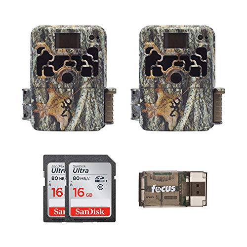 Browning 트레일 카메라 2 다크 Ops 익스트림 16MP 게임 카메라 2 16GB 카드 and 포커스 USB 카드 리더, 리더기