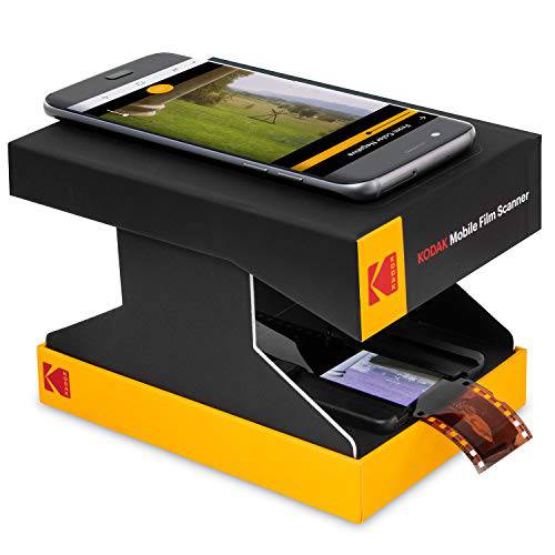코닥 휴대용 필름 스캐너 - Fun Novelty 스캐너 Lets You 스캔 and 플레이 Old 35mm 필름&  슬라이드 Using Your 스마트폰 카메라 - 카드보드 플랫폼& Eco-Friendly 장난감 LED 백라이트