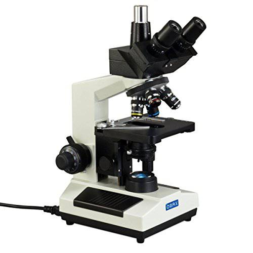 OMAX 40X-2000X Trinocular Biological 컴파운드 현미경 교체가능 LED 라이트