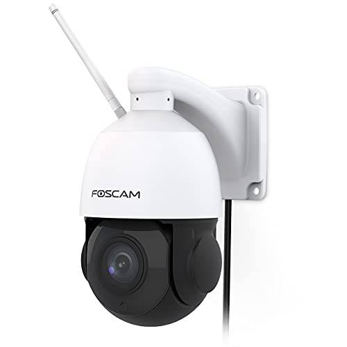 Foscam SD2X 18X 광학 줌 1080P HD 아웃도어 PTZ 보안카메라, CCTV, 2.4g/ 5gHz 와이파이 IP 감시 카메라, 스피드 돔, 165ft 나이트 비전, IP66, WDR, Built-in 오디오, Works 알렉사 구글 어시스턴트