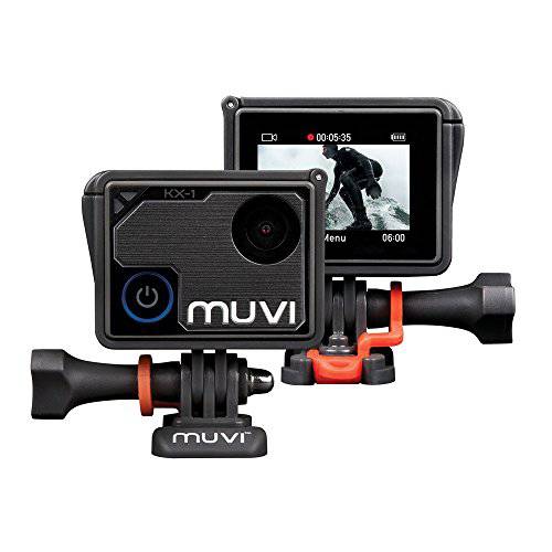 Veho Muvi KX-1 액션 카메라 | KX-Series | 핸즈프리 캠코더 | 와이파이 | 4k 액션 캠 | 12MP 포토 | 방수 하우징 (VCC-008-KX1)