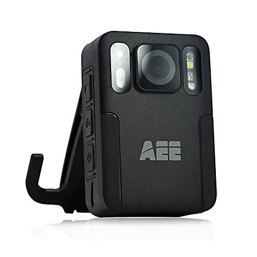 AEE M16 바디 착용 카메라 오디오 레코딩 웨어러블 1080P HD Police 바디 마운트 카메라 Law Enforcement, 맥스 128GB, 48MP 경량 and 휴대용 바디 카메라 컴팩트 디자인