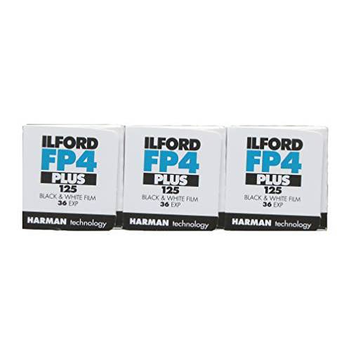 쓰리 팩 of Ilford FP4 플러스 35mm 블랙&  화이트 네거티브 필름 36 Exp