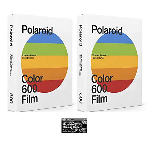 Polaroid Originals 컬러 필름 600 and i-Type 인스턴트 카메라 - 라운드 프레임 에디션 - 2 팩 (16 포토)