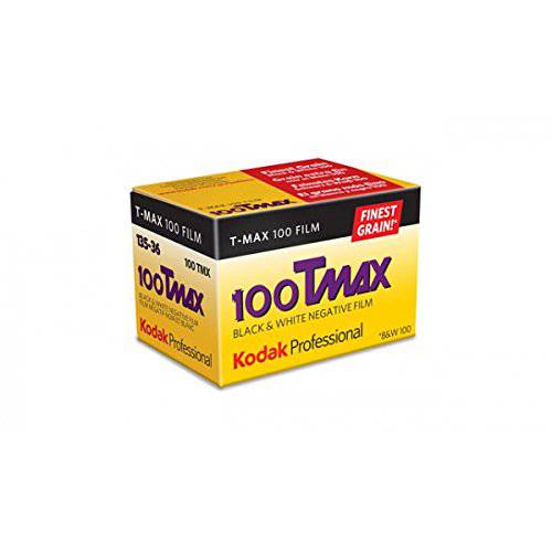 코닥 100 TMAX 프로페셔널 ISO 100, 35mm, 24 Exposures, 블랙 and 화이트 필름