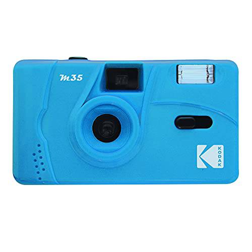 코닥 M35 35mm 필름 카메라 - 포커스 프리, 리유저블,재사용,  빌트인 플래시, 간편 to 사용 (Cerulean 블루)