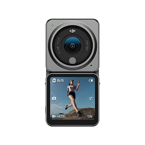 DJI 액션 2 Dual-Screen 콤보 - 4K 액션 카메라 듀얼 OLED 터치스크린, 155° FOV, 자석 부착물, 스테빌라이제이션 테크놀로지, 수중 카메라 ideal Vlogging and 액션 스포츠