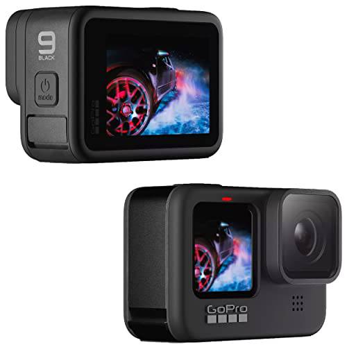 고프로 HERO9 블랙 - E-Commerce 포장, 패키징 - 방수 액션 카메라 전면 LCD and 터치 리어,후방 스크린, 5K 울트라 HD 비디오, 20MP 포토, 1080p 라이브 스트리밍, 웹캠, 스테빌라이제이션