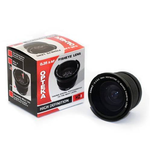 Opteka .35x HD2 슈퍼 와이드 앵글 파노라마 매크로 어안 렌즈 캐논 GL2 GL1 MiniDV 디지털 캠코더
