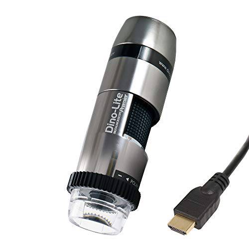 Dino-Lite HDMI 디지털 현미경 AM5218MZTL- 720p, 5X - 140x 광학 배율, 유극 라이트, 롱 Working 거리
