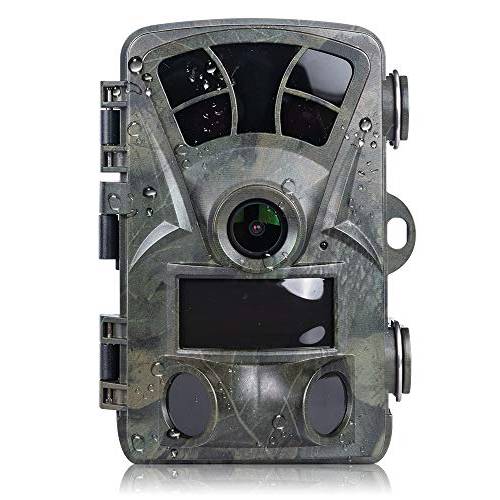트레일 카메라 Vmotal 21MP 1080P HD 비디오, 사냥 게임 카메라 2.4” LCD 125°Detecting 레인지 모션 센서 나이트 비전, 방수 IP66 아웃도어 야생동물 관찰