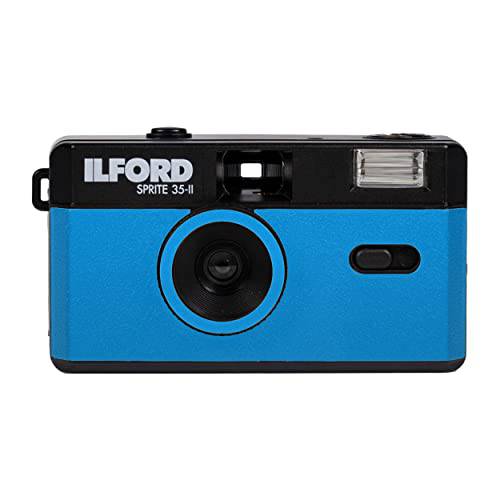 Ilford Sprite 35-II 리유저블,재사용/ Reloadable 35mm 아날로그 필름 카메라 (블루 and 블랙)
