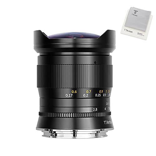 TTArtisan 11mm F2.8 풀 페임 어안 렌즈 캐논 R 마운트 카메라 Like EOSR EOSRP -블랙