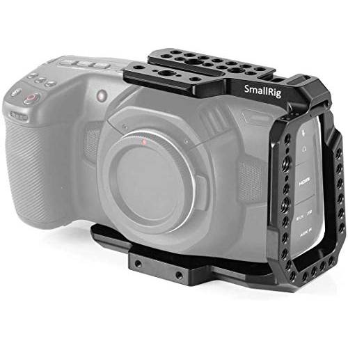 SmallRig BMPCC 4K/ 6K 하프 케이지 호환가능한 블랙매직 포켓 시네마 카메라 4K/ 6K（Old 버전） CVB2254