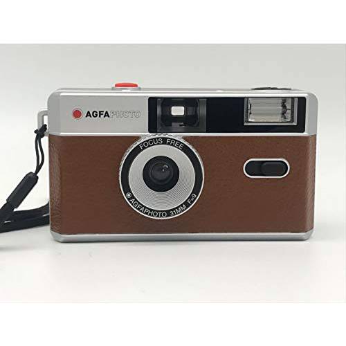 AgfaPhoto 리유저블,재사용 포토 카메라 35mm 커피 브라운