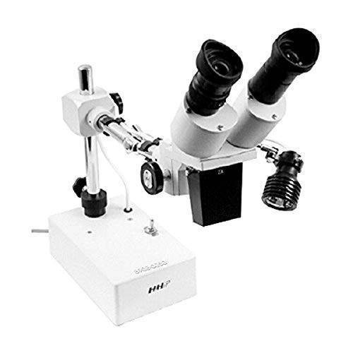 HHIP 8902-0050 20X 스테레오 현미경 범용 붐 스탠드, 10x 접안렌즈, 2X Objective, 110V, 60 Hz, 1Ph