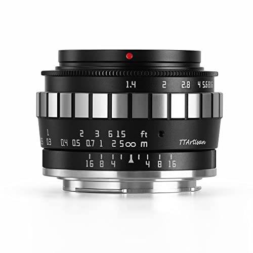 TTArtisan 23mm F1.4 APS-C Wide-Angle 프라임 렌즈 수동 포커스 고정 렌즈 호환가능한 L-Mount 카메라 라이카 T、TL、TL2、CL, 시그마 FP 카메라 （카메라 조절: APS-C 모드）