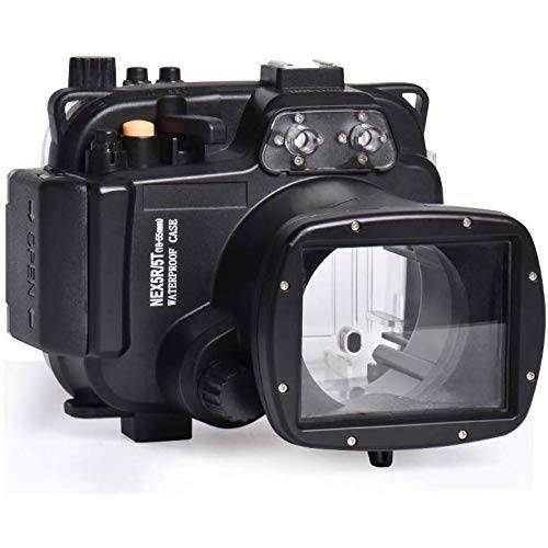 바다 개구리 소니 NEX 5R/ 5T 호환 18-55mm 렌즈 수중 방수 하우징 카메라 케이스