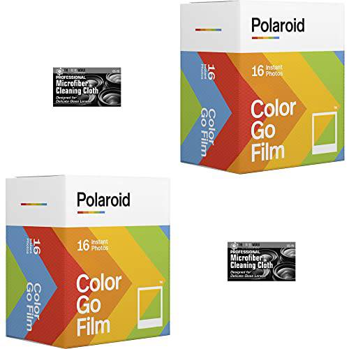 Polaroid Originals 고 인스턴트 컬러 필름 The Polaroid 고 카메라 - 2 더블 팩 타월 (32 포토)