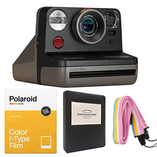 Polaroid Now-Mandalorian I-Type 카메라 | Polaroid 컬러 필름 i-Type | 앨범 32 인쇄물 | 스트랩
